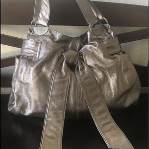 Kooba Elisha Leather Bronze metallic shoulder bag